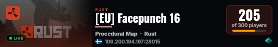 [EU] Facepunch 16 live status badge
