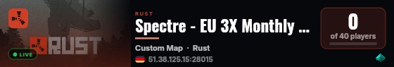 Spectre - EU 3X Monthly Solo/Duo | 50% UPKEEP | NO P2W live status badge