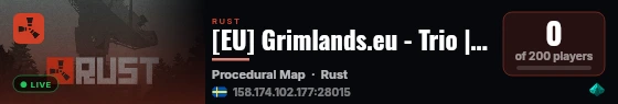 [EU] Grimlands.eu - Trio | Biweekly live status badge