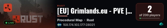 [EU] Grimlands.eu - PVE | Monthly live status badge