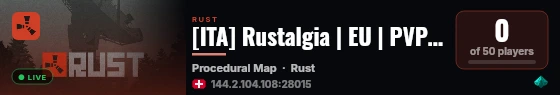 [ITA] Rustalgia | EU | PVP | x2 | live status badge
