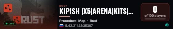 KIPISH |X5|ARENA|KITS|WIPE(20.08) live status badge