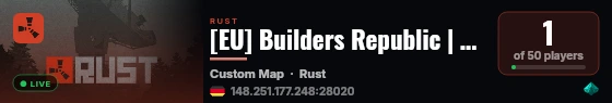 [EU] Builders Republic | FREE VIP | Creative | Sandbox live status badge