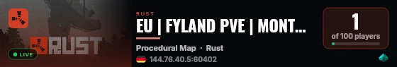EU | FYLAND PVE | MONTHLY | NO KILL | NO RAID live status badge