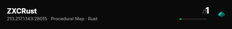 ZXCRust live status badge