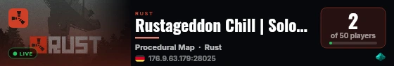 Rustageddon Chill | Solo/Duo/Trio | No BP wipe live status badge
