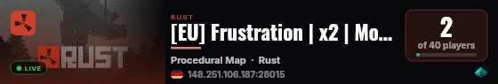 [EU] Frustration | x2 | Monthly Main | No BP Wipe | Wipe 10/8 live status badge