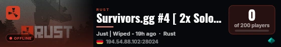 Survivors.gg #4 [ 2x Solo/Duo/Trio/Quad/Max5 ] WIPED 23.08 live status badge
