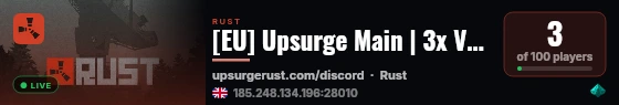 [EU] Upsurge Main | 3x Vanilla | 15/9 live status badge