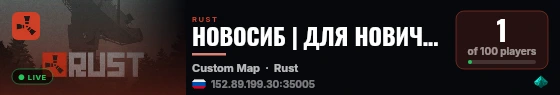 НОВОСИБ | ДЛЯ НОВИЧКОВ | VANILLA live status badge