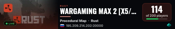 WARGAMING MAX 2 [X5/X10|DUO|TP|KIT|BRO|LOOT+|TRADE] live status badge