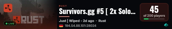 Survivors.gg #5 [ 2x Solo/Duo/Trio ] FULLWIPED 21.08 live status badge