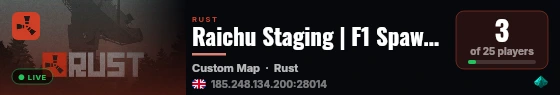Raichu Staging | F1 Spawn | Noclip | DLC Unlocked live status badge