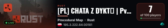 [PL] CHATA Z DYKTΥ | PvE/PvP | EVENTY | RAIDABLE BASES live status badge