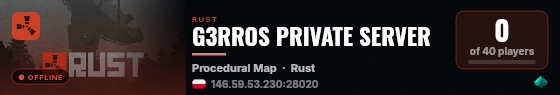 G3RROS PRIVATE SERVER live status badge