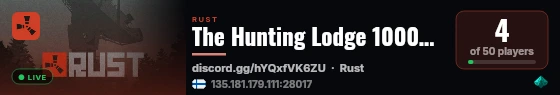 The Hunting Lodge 1000x PvE - CustomLegendaryWeapons live status badge