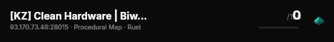 [KZ] Clean Hardware | Biweekly live status badge
