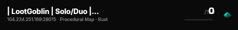 | LootGoblin | Solo/Duo | Vanilla | Biweekly | 50% Upkeep | live status badge