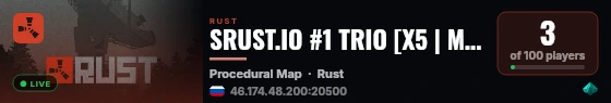 SRUST.IO #1 TRIO [X5 | MAX3 | LOOT+ | TP | EVENT] 21.08 live status badge