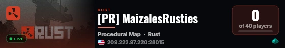 [PR] MaizalesRusties live status badge