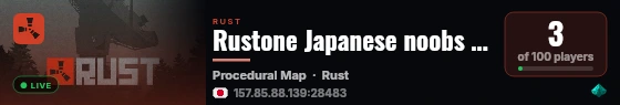 Rustone Japanese noobs PVP [KR | JP | SEA]  | JUST WIPED! live status badge