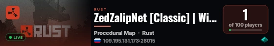 ZedZalipNet [Classic] | Wipe: 03.09.2026 live status badge