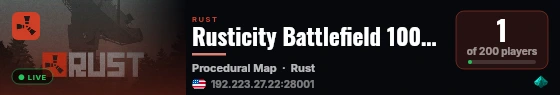 Rusticity Battlefield 100X [Kits/Shop/Loot+/Loadouts/Stats] live status badge