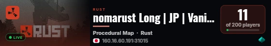nomarust Long | JP | Vanilla | Monthly live status badge