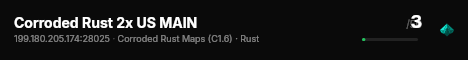 Corroded Rust 2x US MAIN live status badge