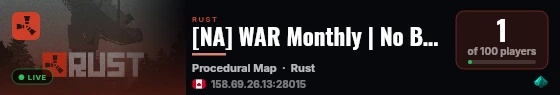 [NA] WAR Monthly | No BP Wipe live status badge