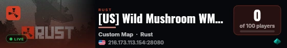 [US] Wild Mushroom WMG 2x PvE | No Tech Tree | Zombies | Raid B live status badge