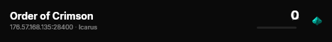 Order of Crimson live status badge