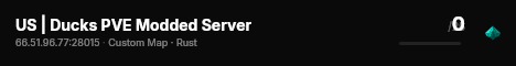 US | Ducks PVE Modded Server live status badge