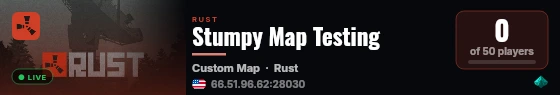 Stumpy Map Testing live status badge