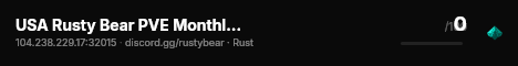 USA Rusty Bear PVE Monthly | Noob Friendly | Low Pop live status badge