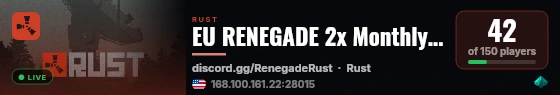 EU RENEGADE 2x Monthly | Solo Duo | 50% Upkeep | No BP Wipe | live status badge