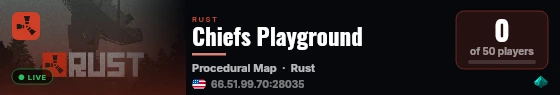 My Untitled Rust Server live status badge