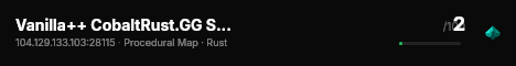 Vanilla++ CobaltRust.GG Solo/Duo/Trio live status badge