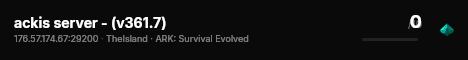 ackis server - (v361.7) live status badge