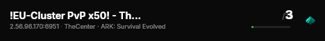 !EU-Cluster PvP x50! - The Center - (v361.7) live status badge