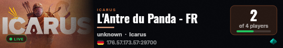 L'Antre du Panda - FR live status badge