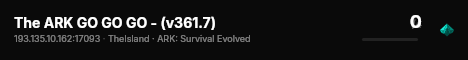 The ARK GO GO GO - (v361.7) live status badge