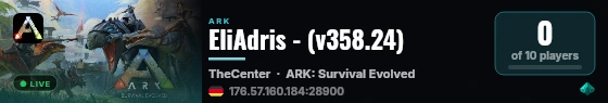 ARK #50293 - (v358.24) live status badge