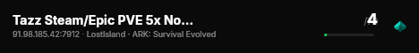 Tazz Steam/Epic PVE 5x NoWipe Lost - (v358.24) live status badge