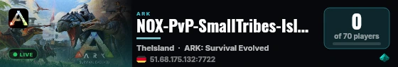 NOX-PvP-SmallTribes-Island103 - (v358.24) live status badge
