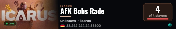 AFK Bobs Rade live status badge