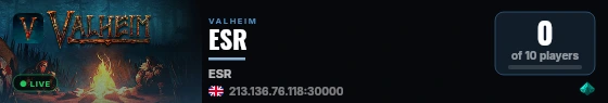 ESR live status badge