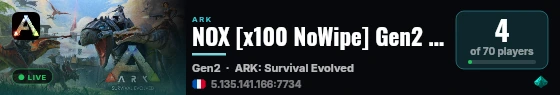 NOX [x100 NoWipe] Gen2 - (v358.24) live status badge