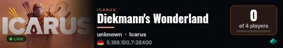 Diekmann's Wonderland live status badge