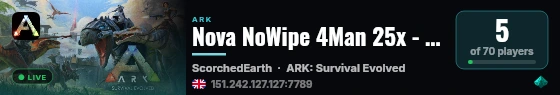 Nova NoWipe 4Man 25x - Scorched Earth - (v358.24) live status badge